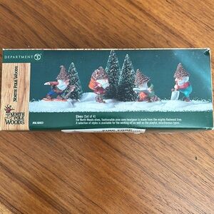 Retired Dept 56 North Pole Woods Accessory- Elves (Set of 4) #56.56922